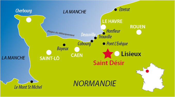 Localisation de l'église de la Pommeraye