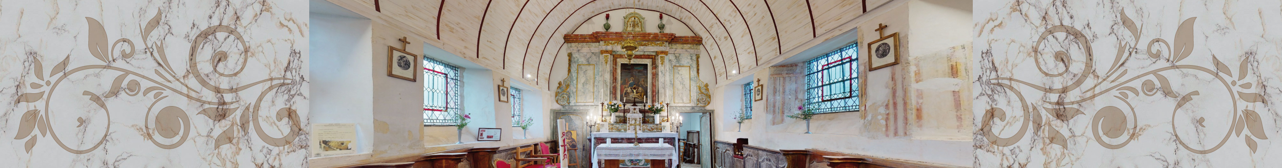 L'intérieur de l'église de la Pommeraye
